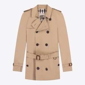 现货burberry博柏利秋冬新品翻领双排扣腰带百搭男士休闲风衣外套