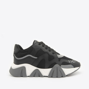 现货versace范思哲美杜莎新品复古拼色厚底男士休闲运动老爹鞋