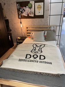 DOD黑兔简约纯色露营床头室内装饰毯子空调沙发毯 blanket多用途