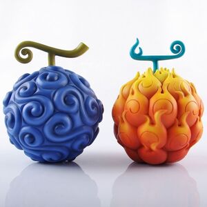 大号海贼/航海王恶魔果实 路飞 橡皮 橡胶果实 艾斯 烧烧果实手办