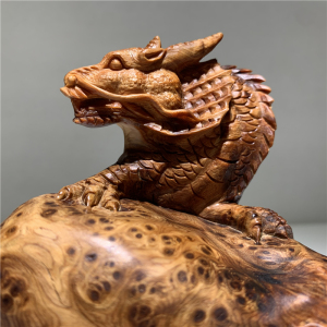 艺楠香崖柏木雕满瘤疤根雕摆件高油陈化料纯手工雕刻龙摆件工艺品