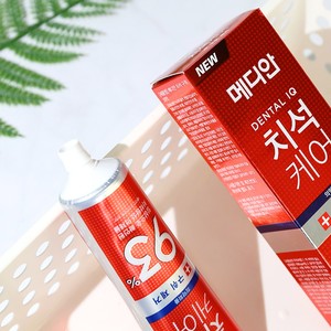 韩国爱茉莉93%红色美白牙膏麦迪安强效去牙垢牙结石护龈进口正品