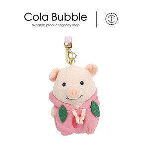 日本正品puton粉色小猪公仔猪猪玩偶毛绒包包钥匙挂件书包小挂饰