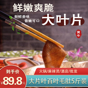 新鲜毛肚整个牛肚大叶片千层肚牛百叶重庆火锅专用食材商用5斤装