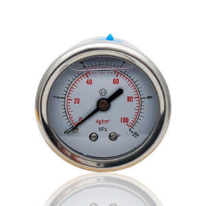 不锈钢耐震充油压力表高压清洗机压力表洗车泵表y50z 100kg 1/4pt