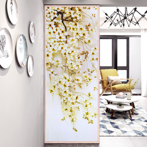 玻璃隔断墙家装客厅磨砂