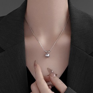 Doro朵兰の「优美单珠」轻奢气质百搭珍珠项链女小众设计个性ins