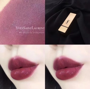 气质清冷灰紫豆沙~ysl圣罗兰方管唇膏正装81