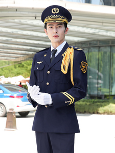 高档仪仗队军装演出服酒店制服男套装物业保安形象岗礼宾工作服秋