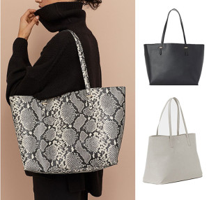 5折起 多款 hm包包 女士百搭时尚仿皮单肩大包 国内代购