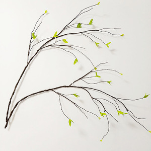 仿真小树枝装饰假植物柳枝绿叶墙壁艺术绿植墙面室内造型枯藤枝条