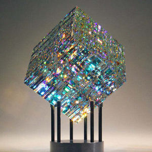 太阳捕手魔方Magik Chroma Cube立方体玻璃炫彩桌面摆件魔法色度