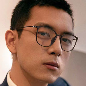 李现同款眼镜男黑框镜框tr90超轻眼镜框女近视散光可配度数防蓝光