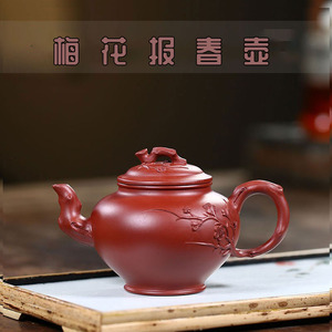 梅花报春紫砂壶宜兴名家郝彤彤纯全手工原矿正宗大红袍泡茶具包邮