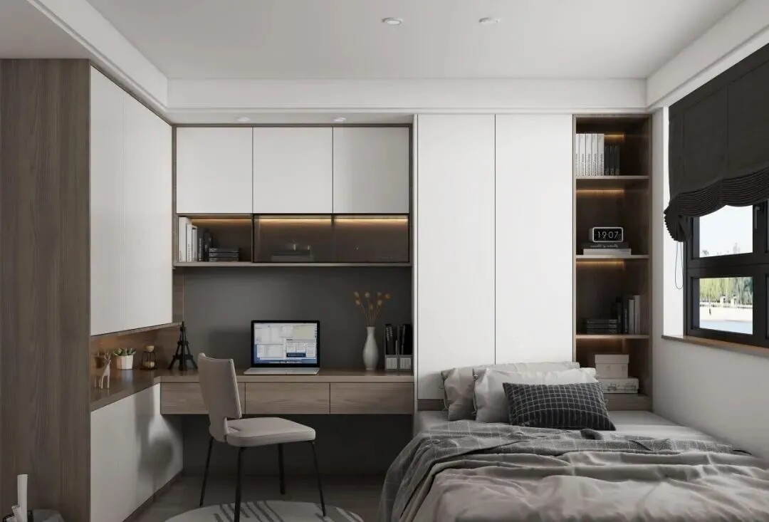 厦门莫干山衣柜定制全屋生态实木豆茵板定做莫干山板材家具