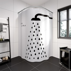 304不锈钢弧形浴帘杆套装卫生间扇形L形一体杆浴室洗澡间沐浴隔断