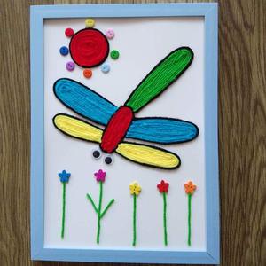 创意diy毛毛球画绒球贴贴画幼儿园手工制作材料包邮粘贴玩具3人付款