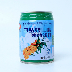 vc之王野生沙棘果汁 四姑娘山牌 沙棘饮料246ml*24 听装