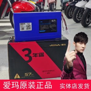 爱玛电动车锂电池原装48v12a15a20a24电瓶车专用星恒s7雅迪台铃通