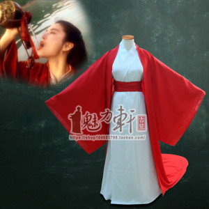 影视古装笑傲江湖之东方不败男装古装 反串表演服/林青霞经典表演