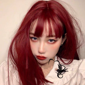 酒红染头发染发剂膏复古玫瑰红西西红树莓红醋栗色棕橘显白不漂色