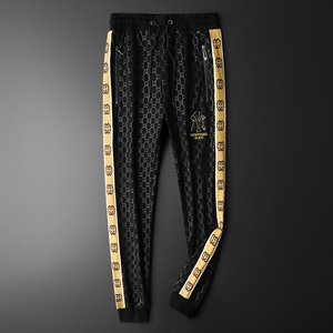 垂感印花运动休闲裤子男夏季薄款潮流弹力酷奇卫裤奢远旗舰店268