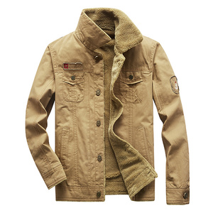 军工装作战术羊羔绒外套男装秋冬季加绒加厚夹克军衣服特种兵军装