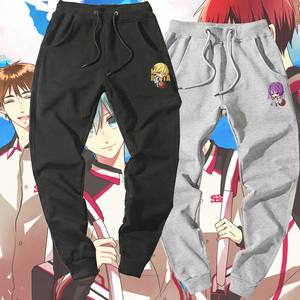 卡通动漫黑子的篮球裤子哲也秋冬款宽松篮球训练小脚裤抽绳束脚裤