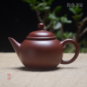 潮州手拉壶老安顺章小英手拉壶朱泥壶150cc紫砂壶朱泥水平壶包邮