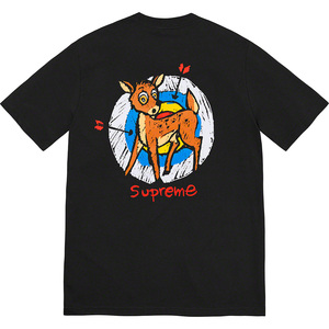Supreme 22SS Deer Tee 小鹿箭靶射箭印花短袖T恤夏季男女同款潮