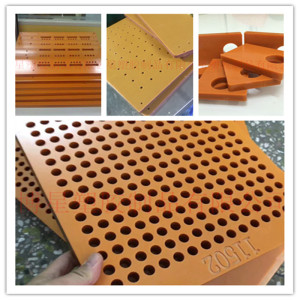 全新料电木板加工钻孔 电木板零切长条铣槽黄色环氧板雕刻cnc数控