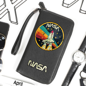 nasa联名美国航空青年学生大容量多功能卡包男士潮牌证件包卡夹