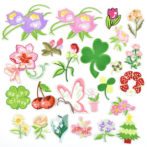 布贴刺绣补贴花草图案时尚贴花裤子鞋袜包包绣花贴布衣服贴补丁贴