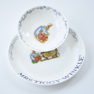 出口英国可爱卡通骨碟小味碟酱料碟子家用创意陶瓷小盘子日用点心