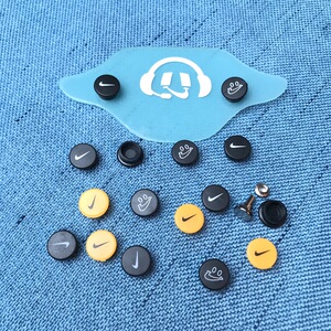 白黄夜光电竞空军一号af1鞋扣配饰鞋后跟圆扣子卡扣diy塑料扣