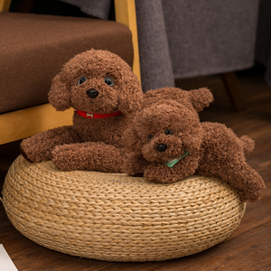 可爱狗狗玩偶仿真泰迪狗毛绒玩具贵宾犬小狗娃娃玩具生日礼物女生