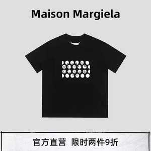 【官网现货】maison margiela马吉拉短袖mm6数字破洞镂空宽松t恤