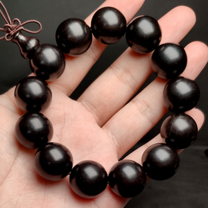 天阳阁紫光檀东非黑黄檀手串108颗佛珠男女檀木金星老料文玩把件