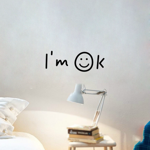 我很好im ok ins风英文贴纸励志高考考研背景贴寝室宿舍书房墙贴