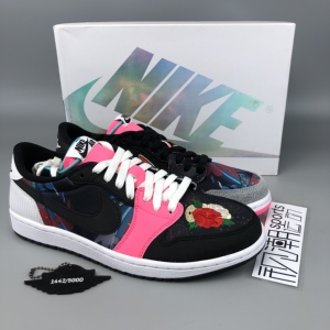 air jordan 1 low cny aj1花卉鸳鸯百家衣休闲篮球鞋cw0418-006