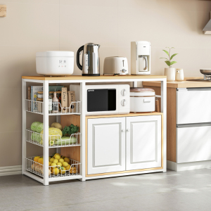 厨房置物柜家用电器锅具储物架微波炉烤箱多功能落地式多层收纳架