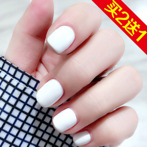 50美丽史诗彩妆淘宝纯白色指甲油女免烤持久快干不可剥夏季显白乳