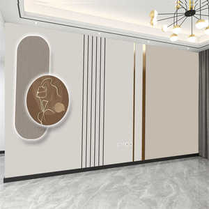 简约现代客厅电视背景墙壁纸沙发卧室墙壁布高级感3d线条墙布壁画