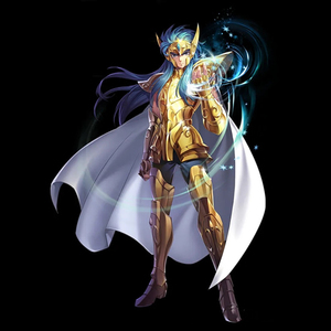 预定 传神ex水瓶 圣衣斗士神话可动模型ex水瓶座 卡妙 带冰河头雕