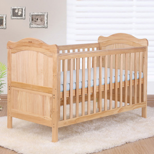小时候婴儿床可变少年床 欧式实木环保漆多功能宝宝游戏床 儿童床