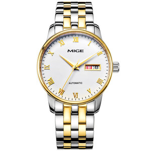 mige米格正品手表男士精钢透底进口机芯全自动机械表男表88001