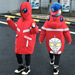 大童奥特曼棉服男孩蒙面镜片咸蛋超人赛罗羽绒服奥托曼眼镜加绒
