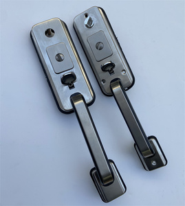 不锈钢门罗普斯金大把锁大拇指按拉手双孔单孔大门锁排门玻璃门锁