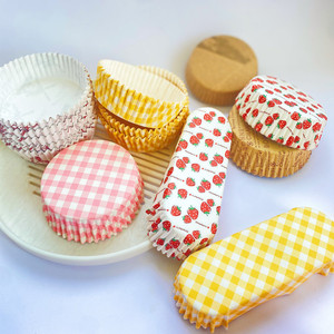 蛋糕防油纸托耐高温烘焙热狗底托圆形风车图案纸杯淋膜不粘包邮