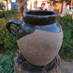 老式砂罐煨汤小砂锅老瓦罐家用土吊子煎药小号罐子泥罐熬药陶